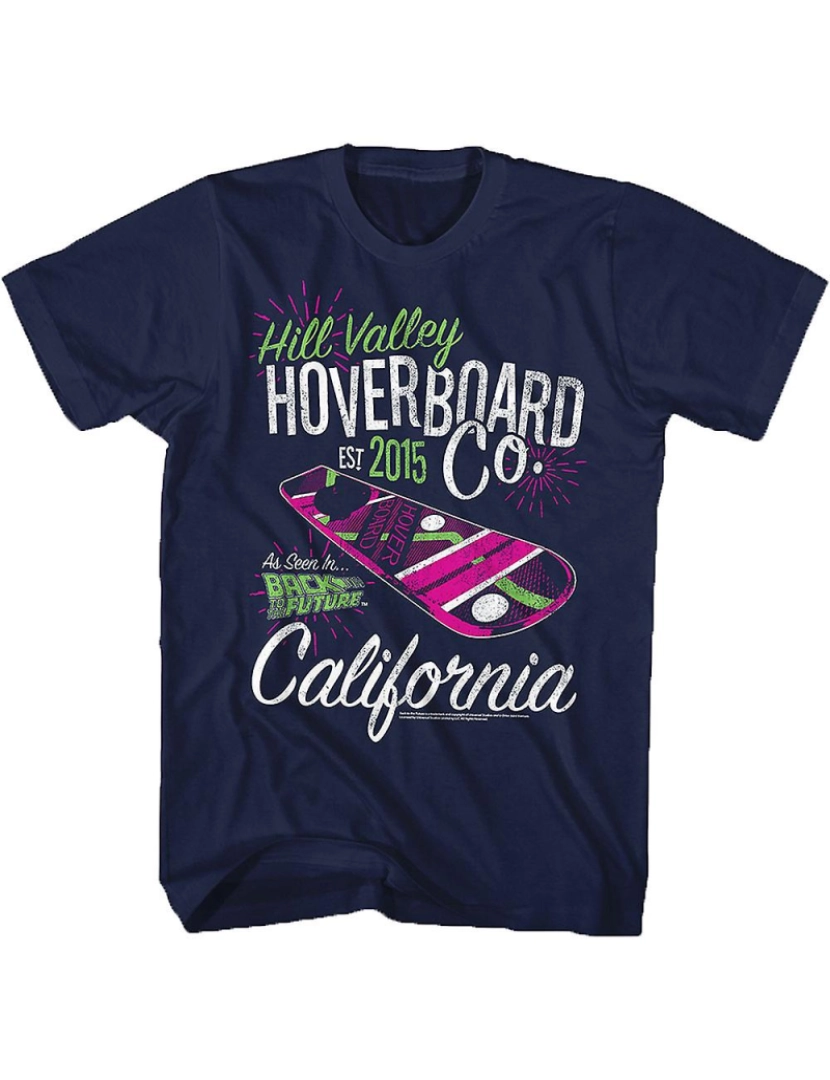 Rockinstone - T-shirt Hill Valley Hoverboard de volta ao futuro