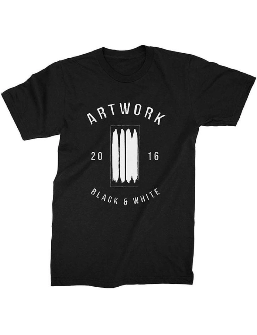 Rockinstone - T-shirt Arte em preto e branco