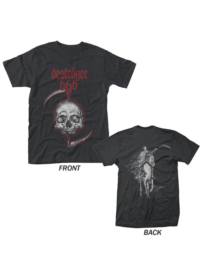 Rockinstone - T-shirt Destruidor 666 Crânio