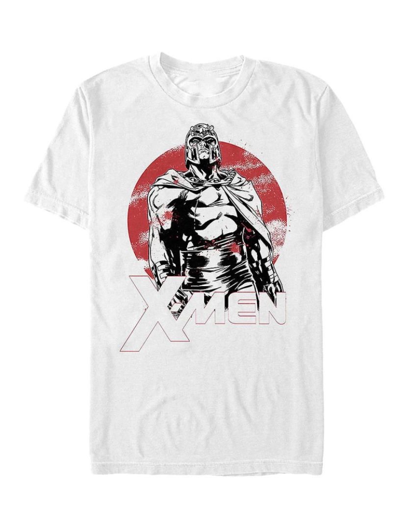 Rockinstone - T-shirt Magneto Sol Vermelho X-Men