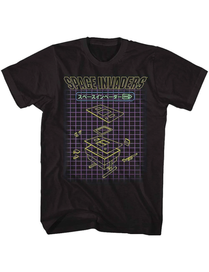 Rockinstone - T-shirt Prensa de máquina Space Invaders