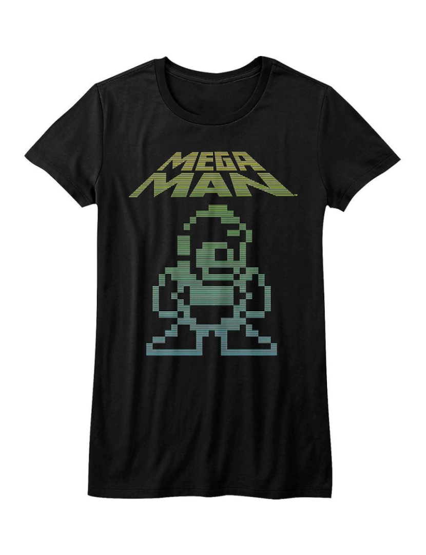 imagem de T-shirt Camisa Feminina Neon Mega Man1