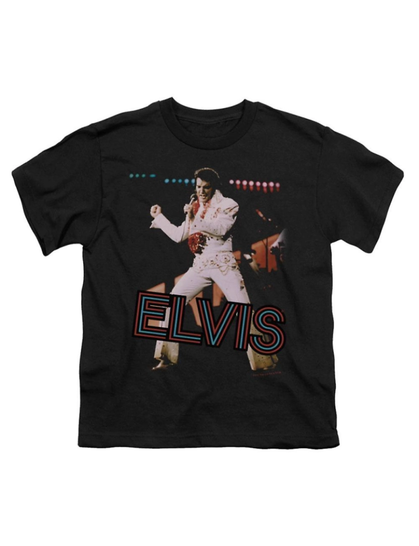 Rockinstone - T-shirt Elvis Presley acendeu as luzes