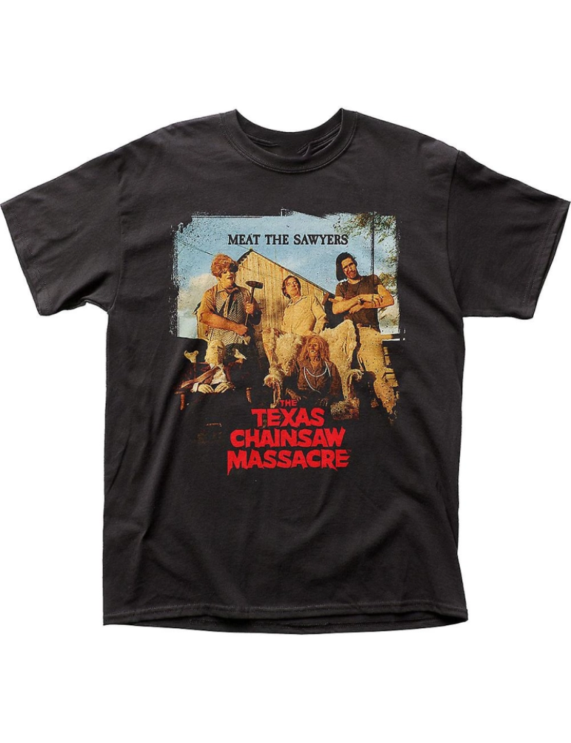 Rockinstone - T-shirt Carne O Massacre da Serra Elétrica de Sawyers Texas