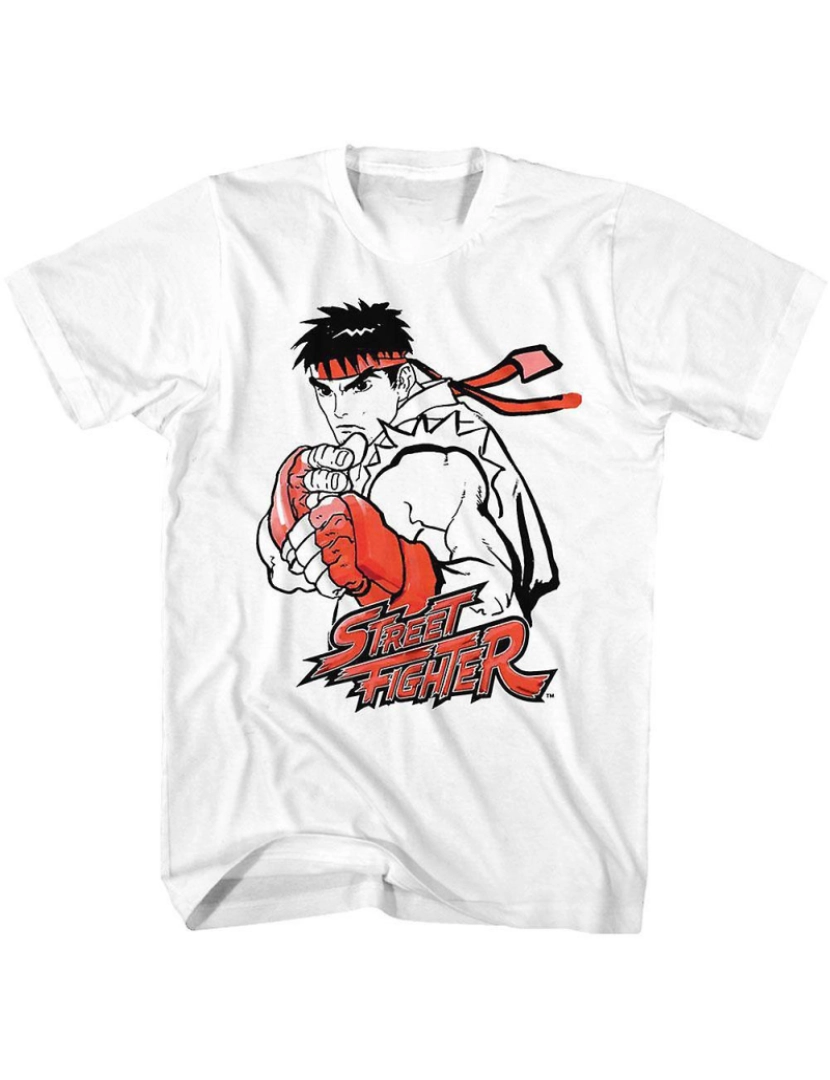 Rockinstone - T-shirt Street Fighter Ryu Vermelho