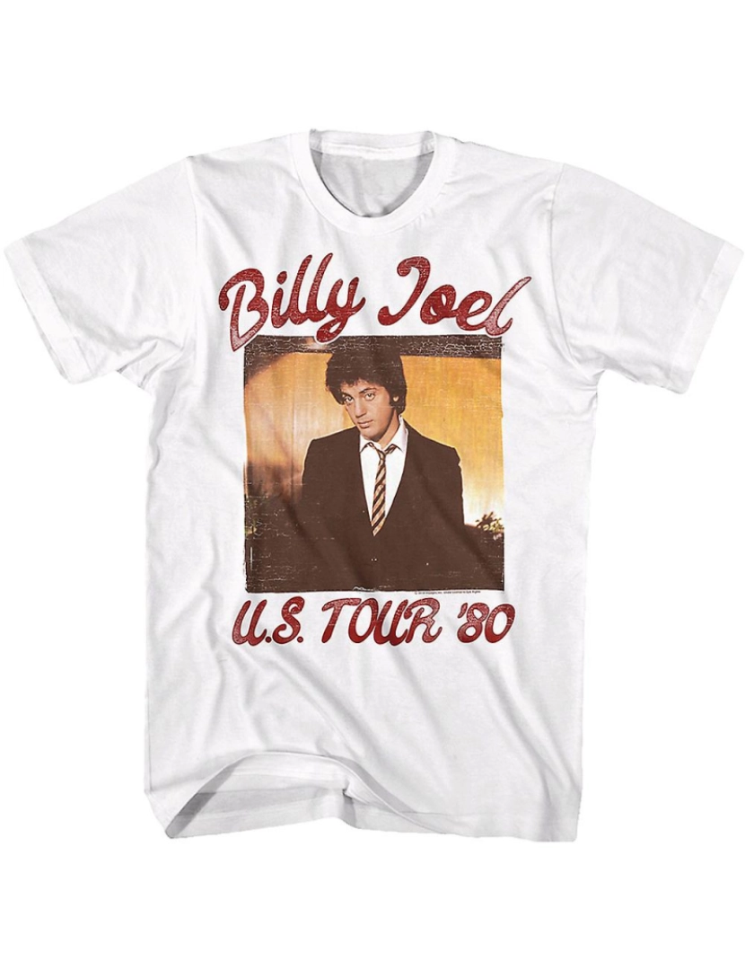 Rockinstone - T-shirt Turnê pelos EUA '80 Billy Joel