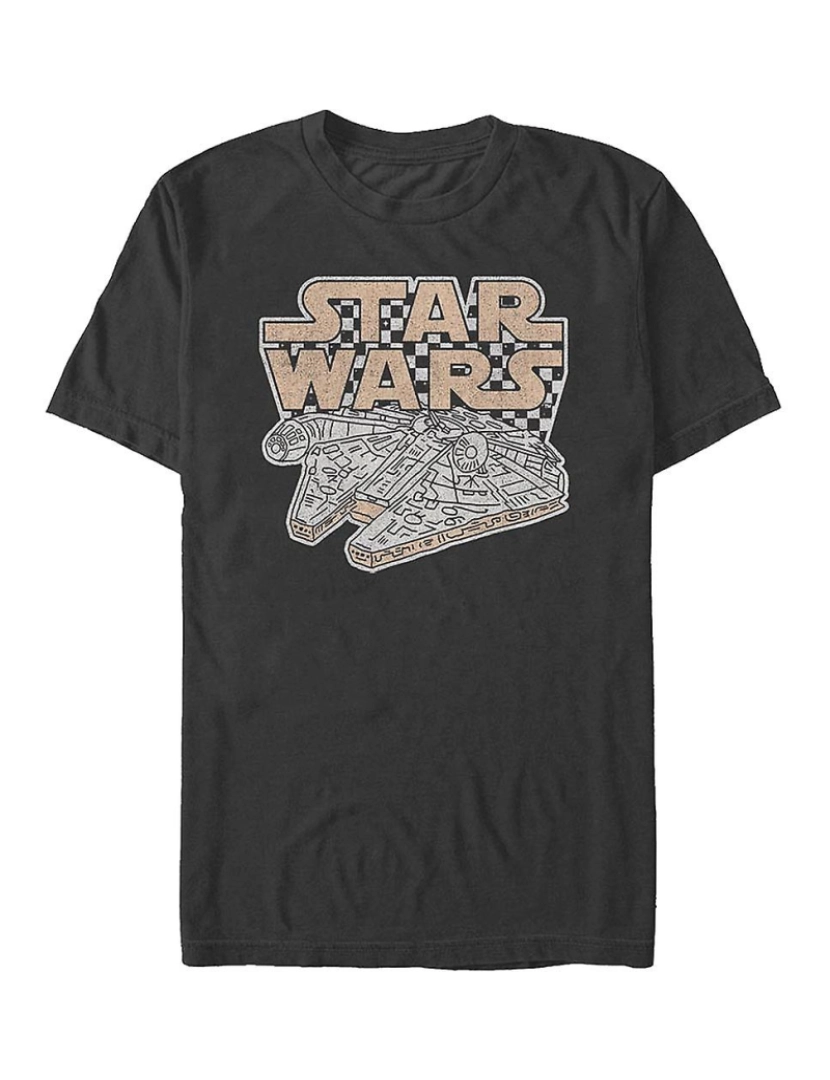 Rockinstone - T-shirt Tabuleiro de damas Millennium Falcon Star Wars