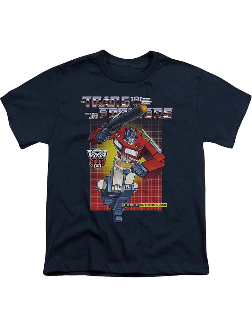 Rockinstone - T-shirt Camisa juvenil Autobot Optimus Prime Transformers