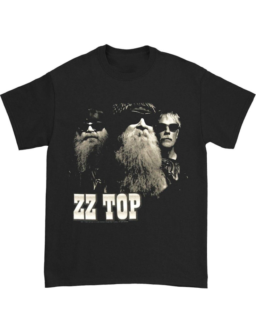 imagem de T-shirt Excursão fotográfica ZZ Top P&B 20141