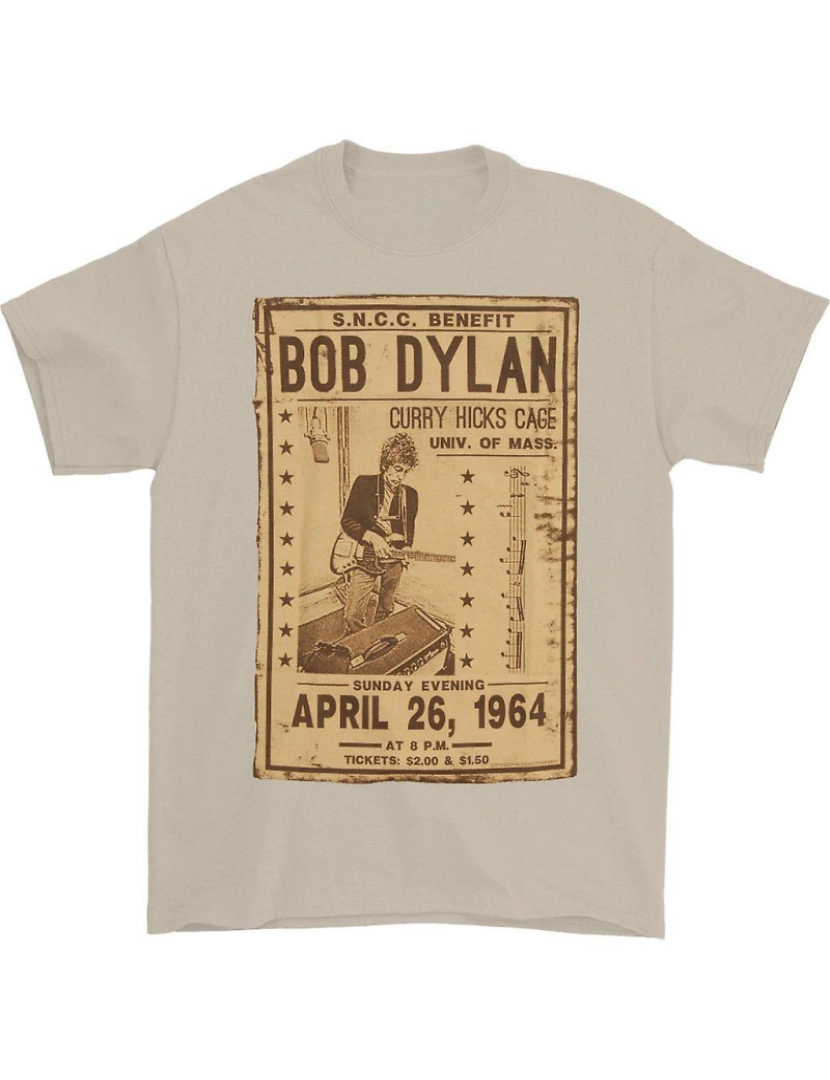 Rockinstone - T-shirt Folheto Bob Dylan