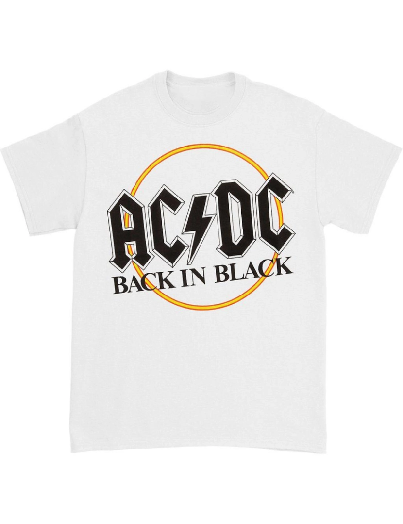 Rockinstone - T-shirt AC/DC de volta em preto