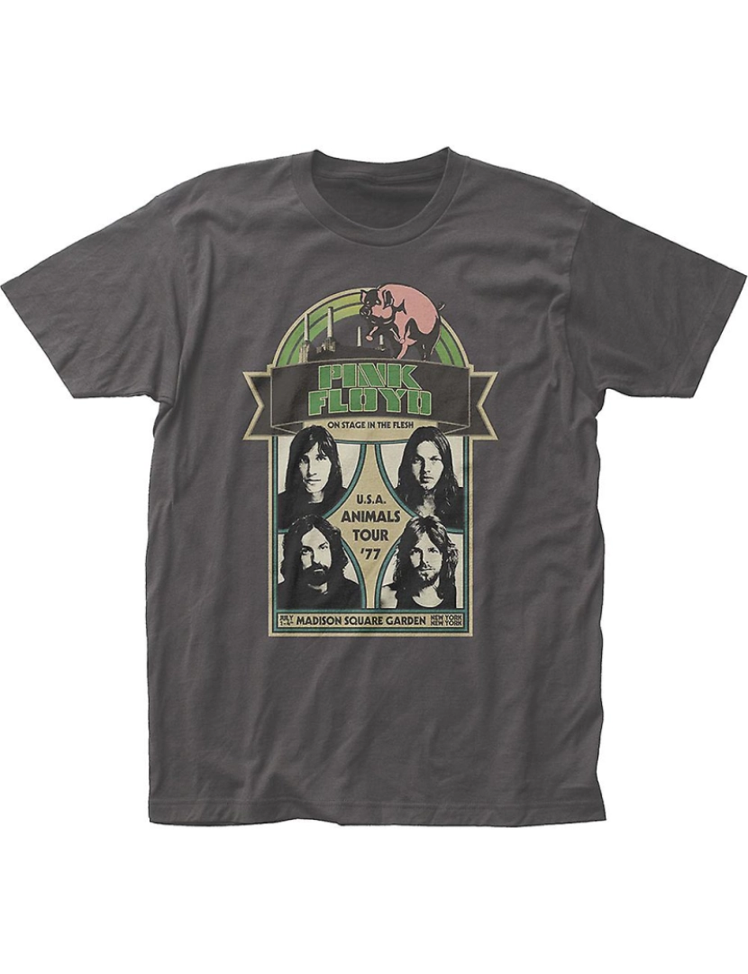 Rockinstone - T-shirt Tour de animais dos EUA '77 Pink Floyd