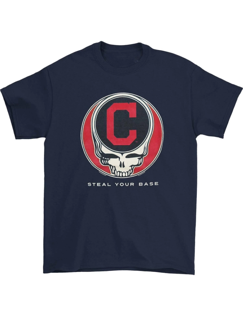 Rockinstone - T-shirt Grateful Dead Cleveland Indians roubam sua base