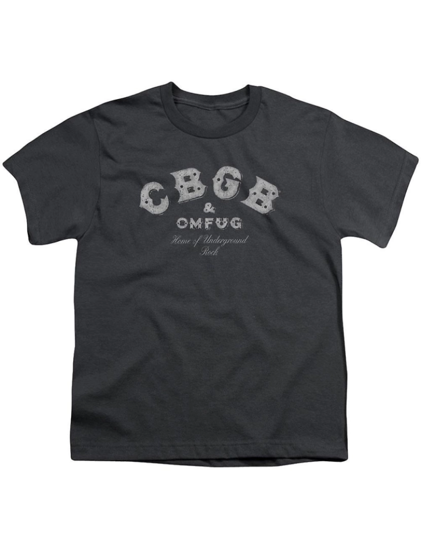 Rockinstone - T-shirt CBGB Logo Esfarrapado Juvenil