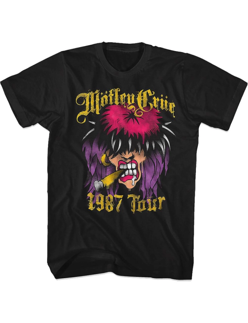 Rockinstone - T-shirt 87 Tour Motley Crüe