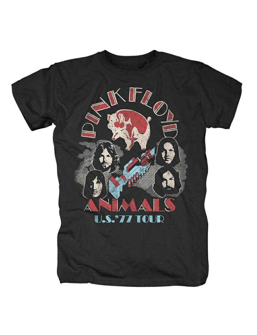 Rockinstone - T-shirt Turnê dos Pink Floyd Animals pelos EUA em 1977