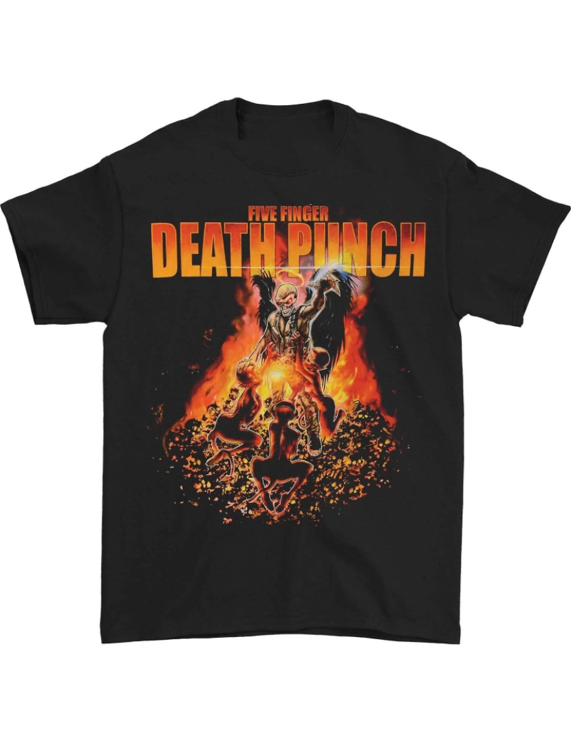 Rockinstone - T-shirt Turnê Five Finger Death Punch Purgatório 2014