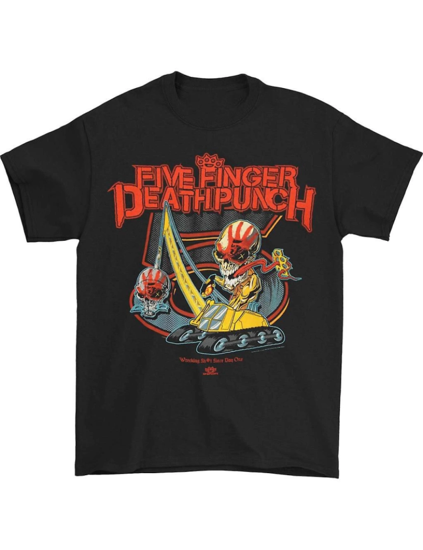 Rockinstone - T-shirt Five Finger Death Punch destruindo desde o primeiro dia