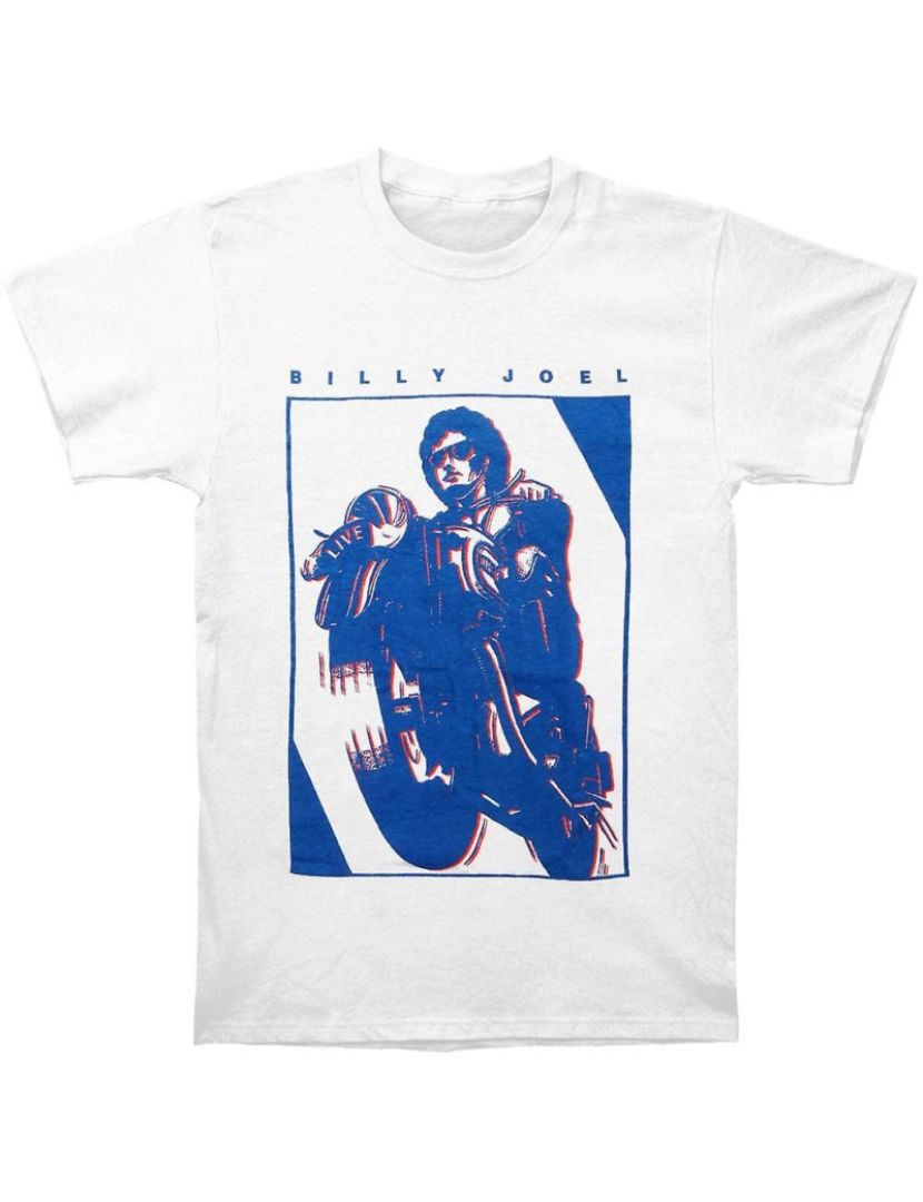 Rockinstone - T-shirt Billy Joel Moto anos 90