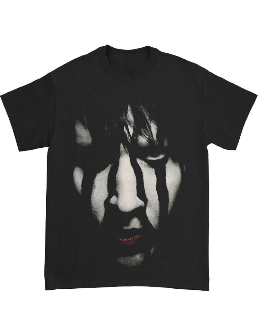 Rockinstone - T-shirt Turnê de rosto listrado de Marilyn Manson 2013