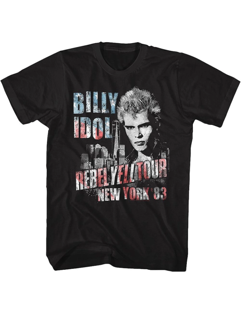 Rockinstone - T-shirt Billy Idol de Nova York '83