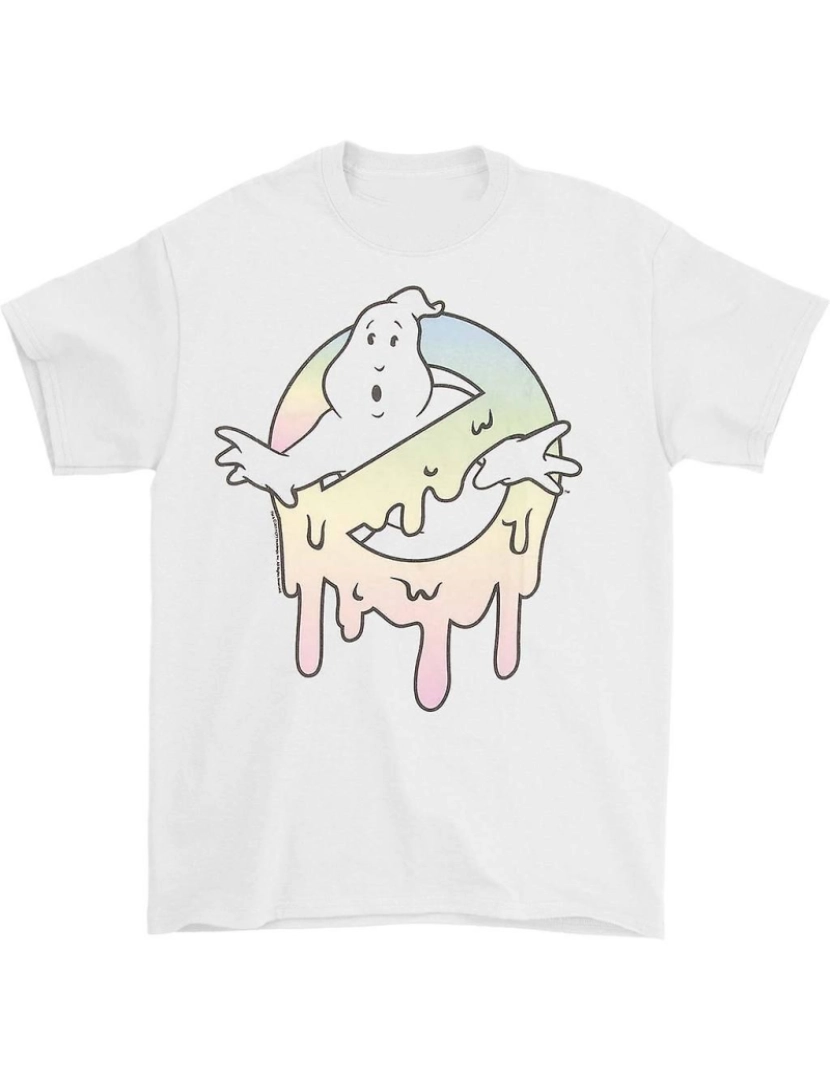 Rockinstone - T-shirt Lodo Pastel dos Caça-Fantasmas