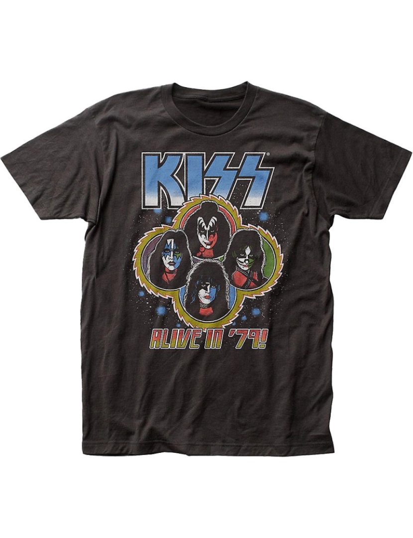 Rockinstone - T-shirt Vivo em 79 KISS