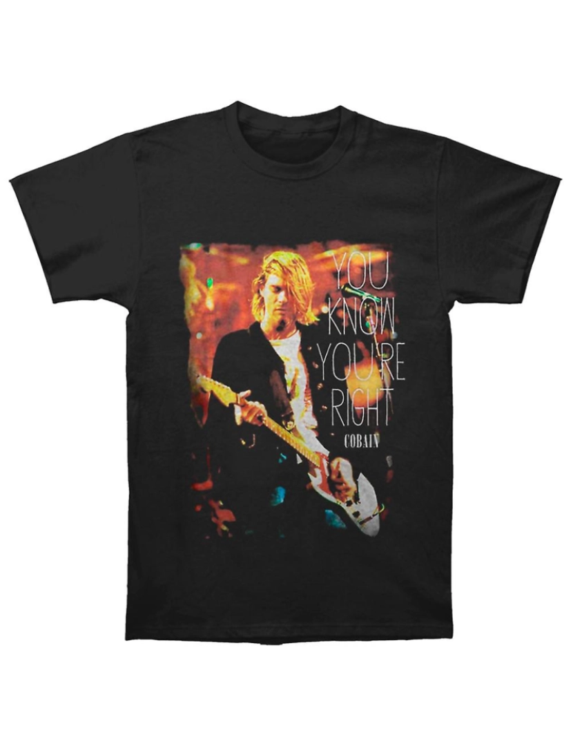 Rockinstone - T-shirt Kurt Cobain você sabe que está certo