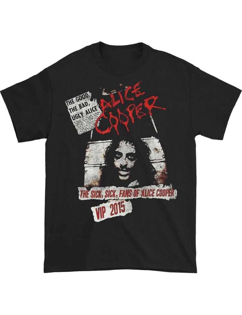 Rockinstone - T-shirt Alice Cooper Bom, Mau, Feio