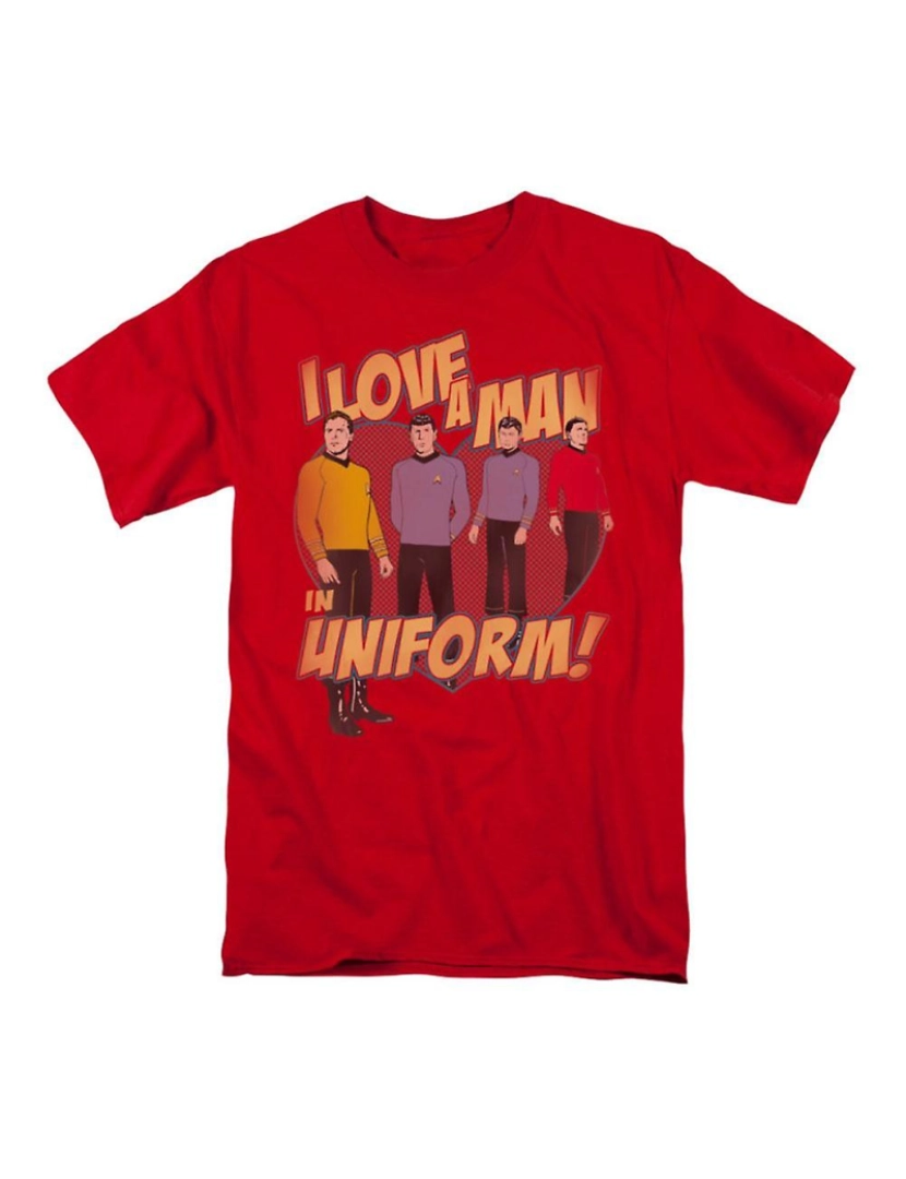 Rockinstone - T-shirt Homem de Star Trek em uniforme