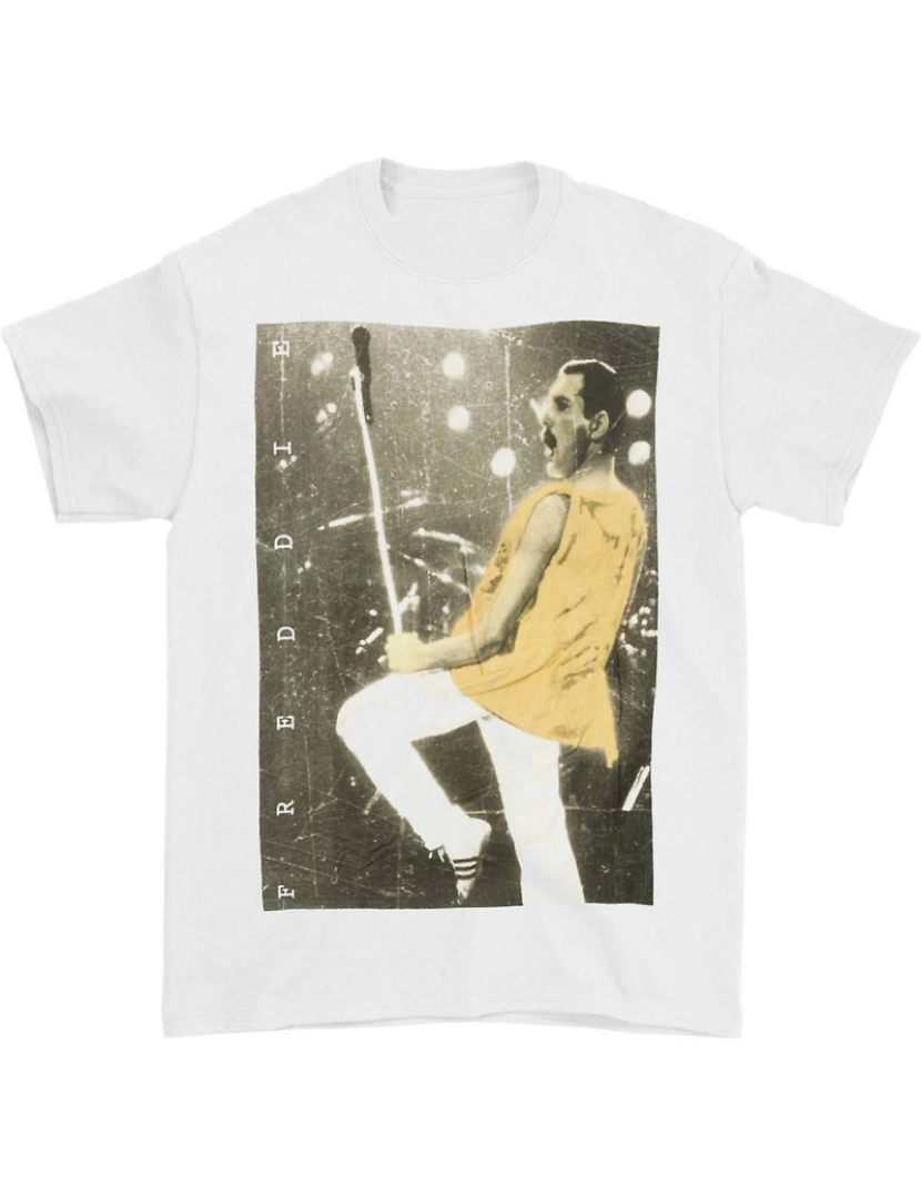 Rockinstone - T-shirt Pose ao vivo da rainha Freddie