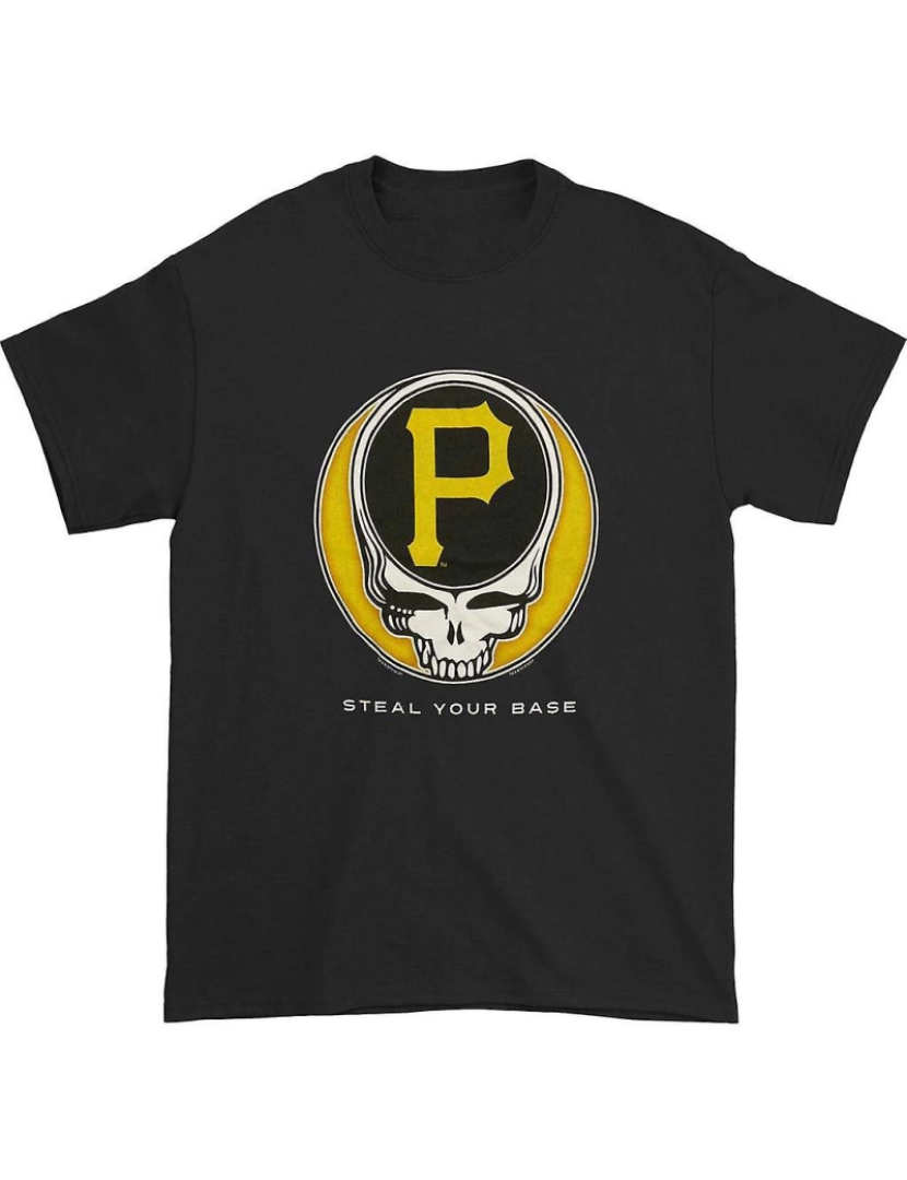 Rockinstone - T-shirt Grateful Dead Pittsburgh Pirates rouba sua base