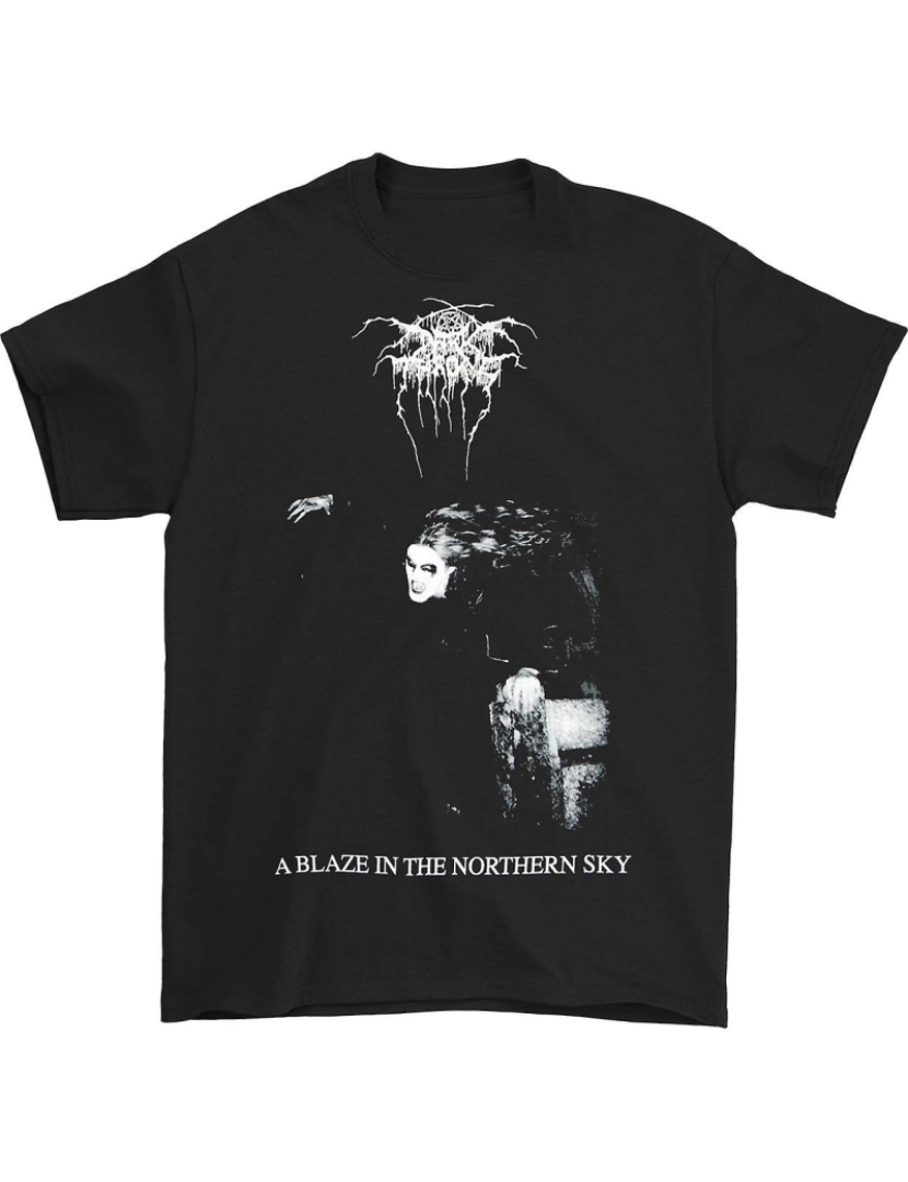 Rockinstone - T-shirt Dark Throne Uma Chama no Céu do Norte