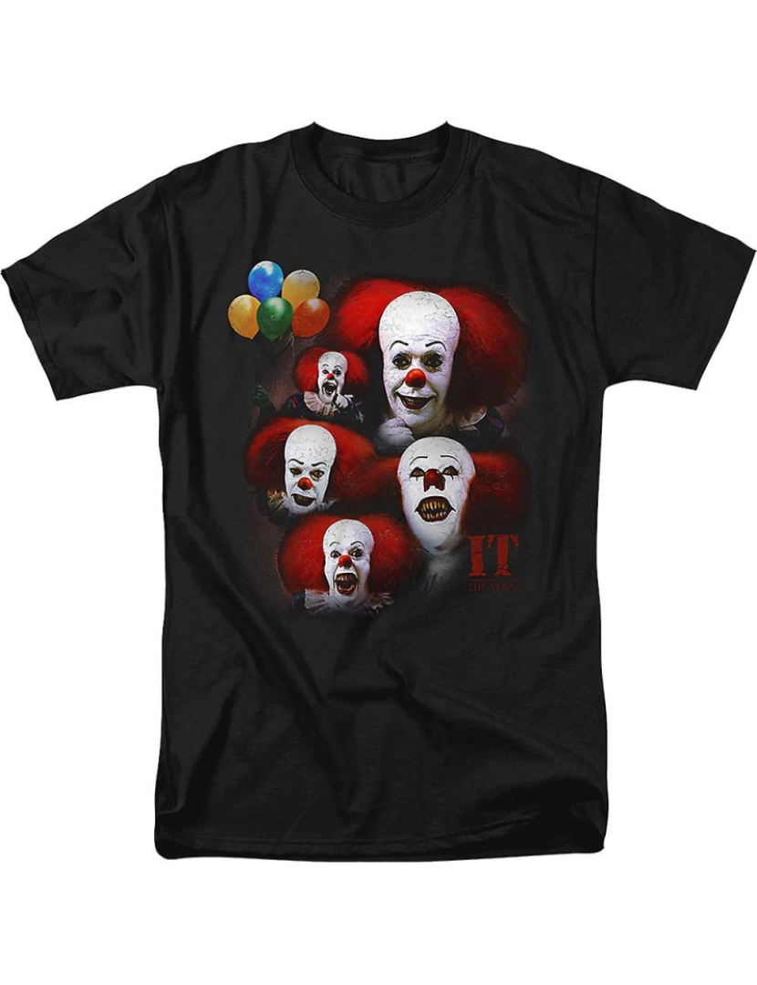 Rockinstone - T-shirt Camiseta Pennywise Clown Collage IT