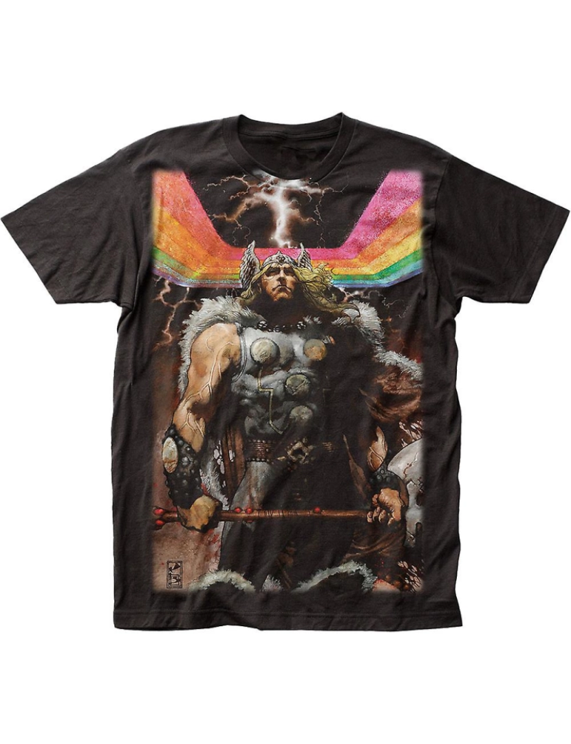 Rockinstone - T-shirt Arco-íris Thor