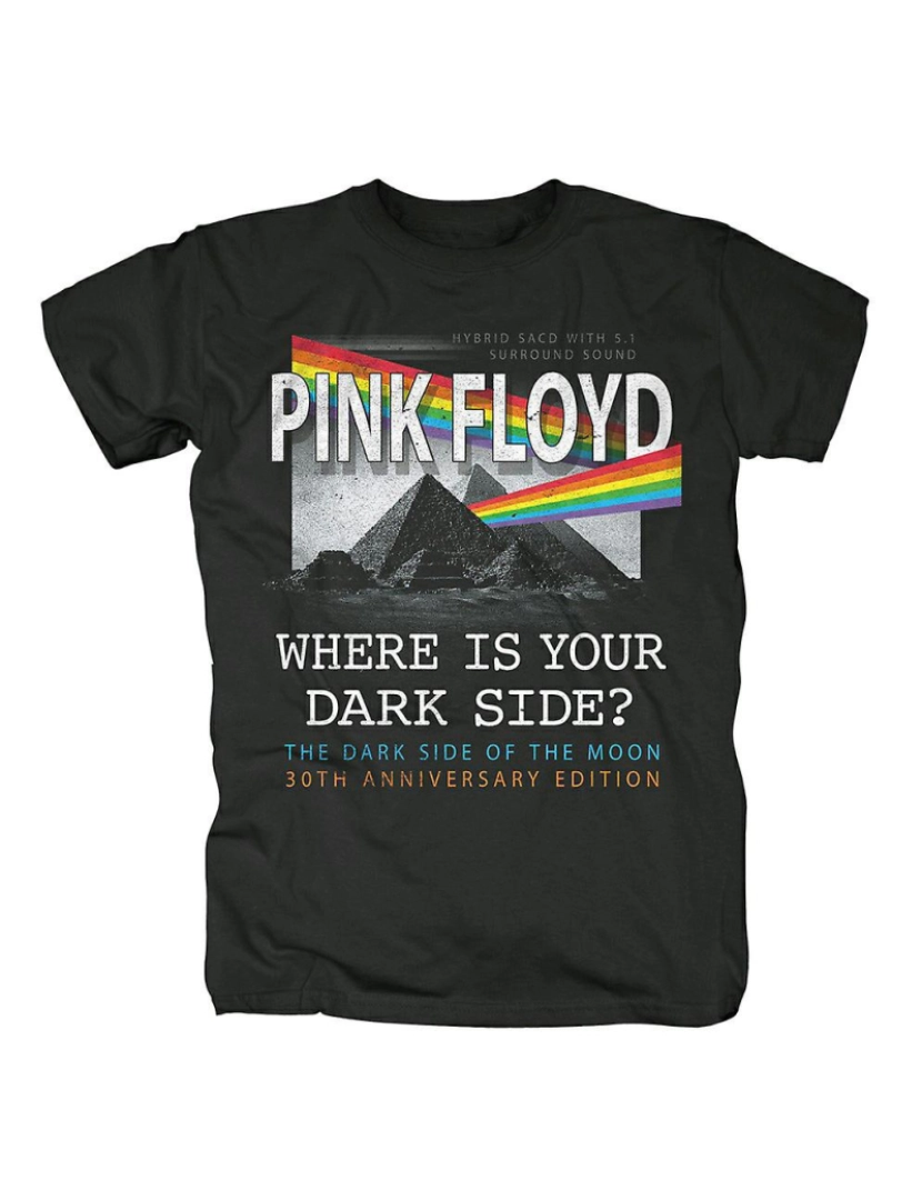 Rockinstone - T-shirt Pink Floyd, onde está seu lado negro