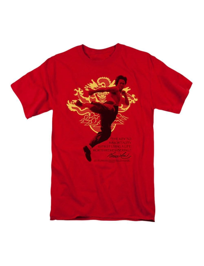 Rockinstone - T-shirt Dragão Imortal Bruce Lee