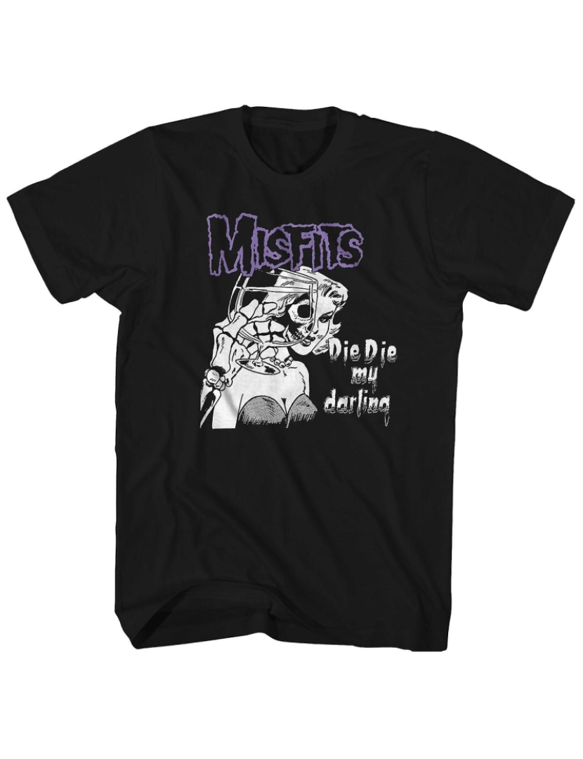 Rockinstone - T-shirt Camiseta The Misfits Die Die My Darling Misfits