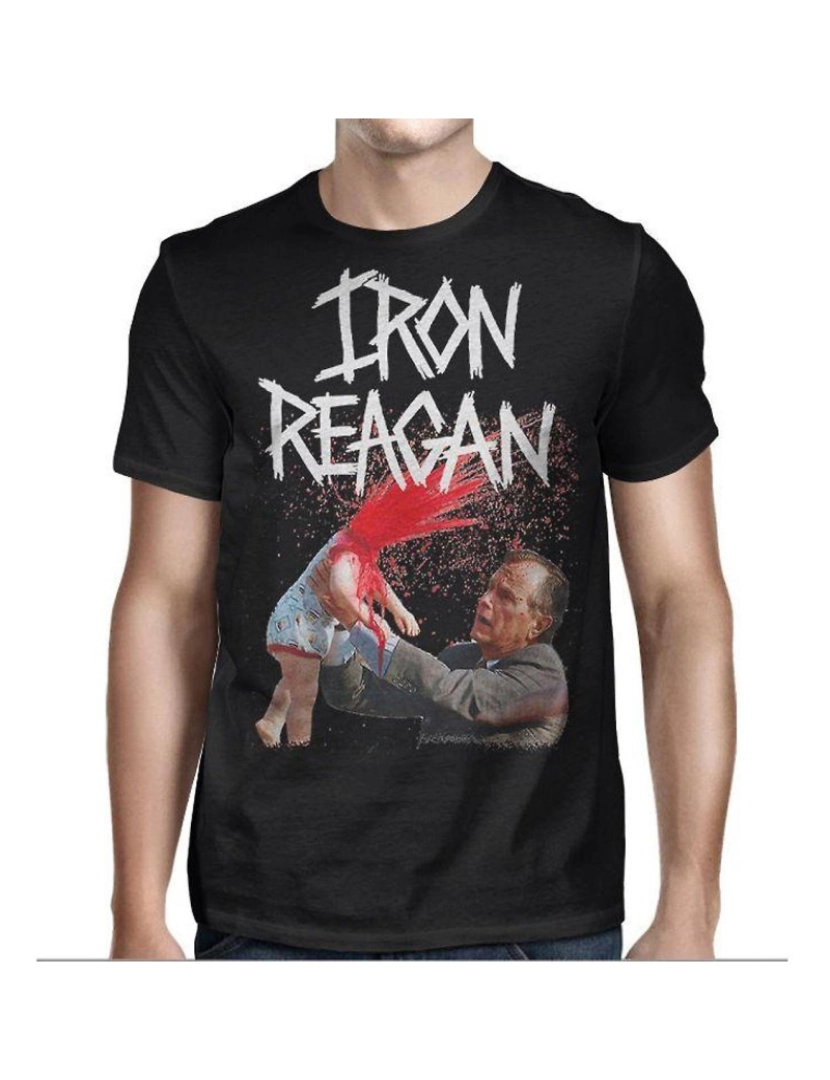 Rockinstone - T-shirt Iron Reagan, seus filhos, um idiota