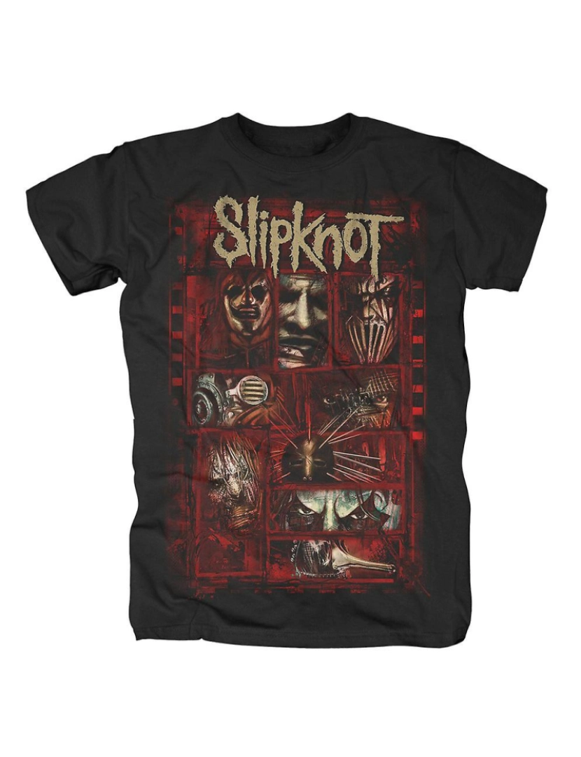 Rockinstone - T-shirt Caixas esboçadas do Slipknot