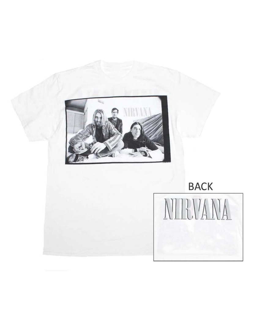 imagem de T-shirt Nirvana Foto em preto e branco do Nirvana1