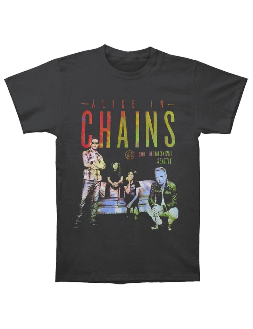 Rockinstone - T-shirt Foto de tie-dye Alice In Chains