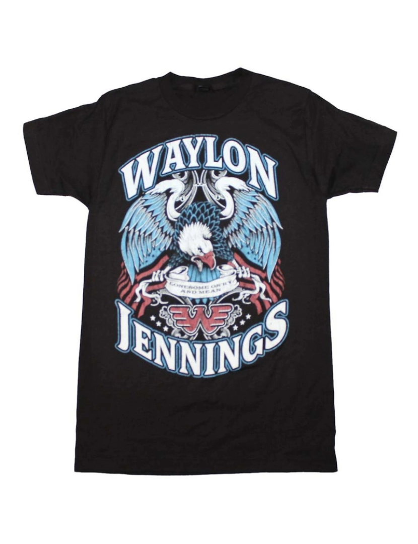 Rockinstone - T-shirt Waylon Jennings Waylon Jennings Solitário