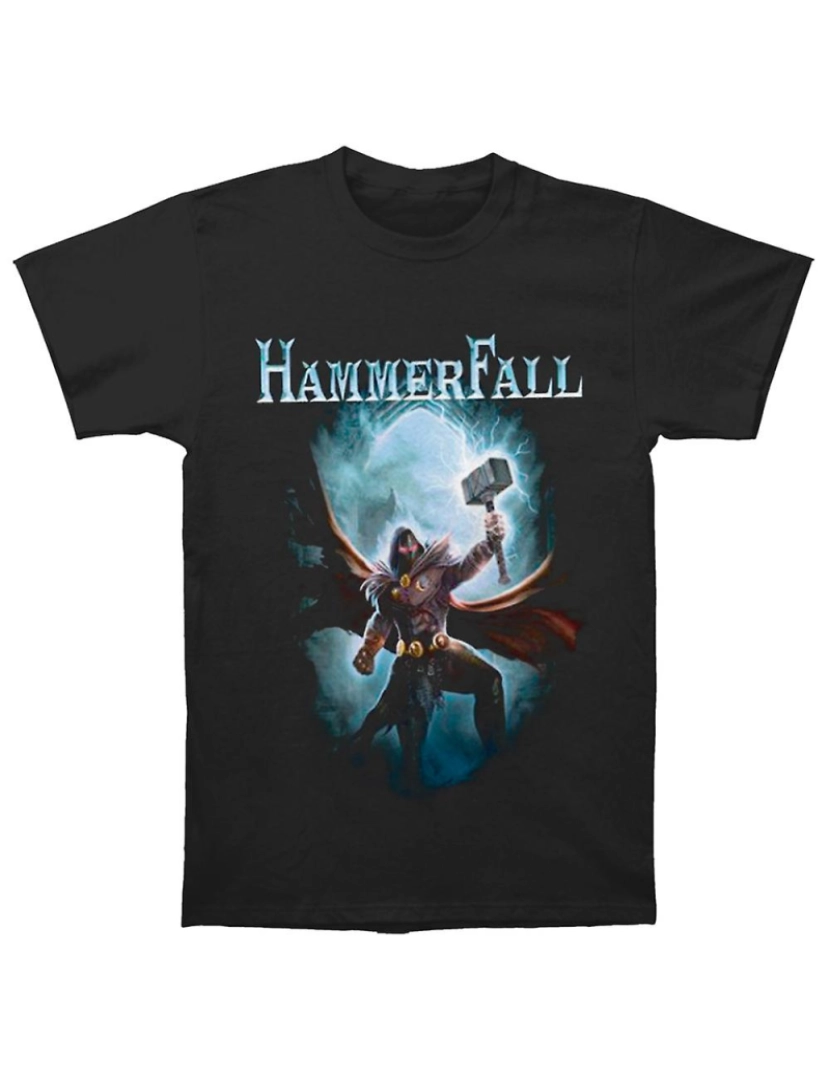 Rockinstone - T-shirt Hammerfall Hector Hammer Tour Preto