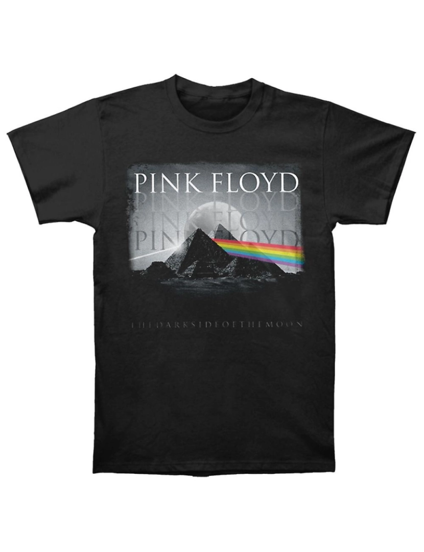 Rockinstone - T-shirt Espectro da pirâmide do Pink Floyd