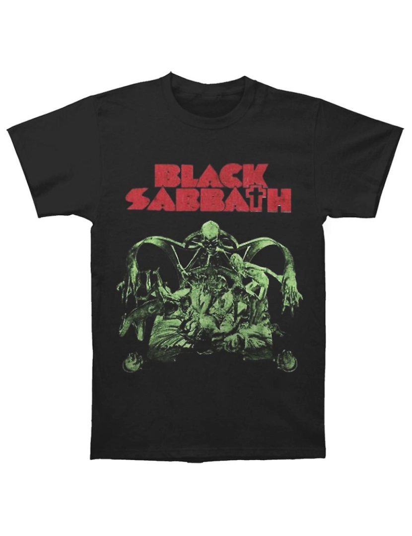 Rockinstone - T-shirt Black Sabbath Sabbath Recortado Preto