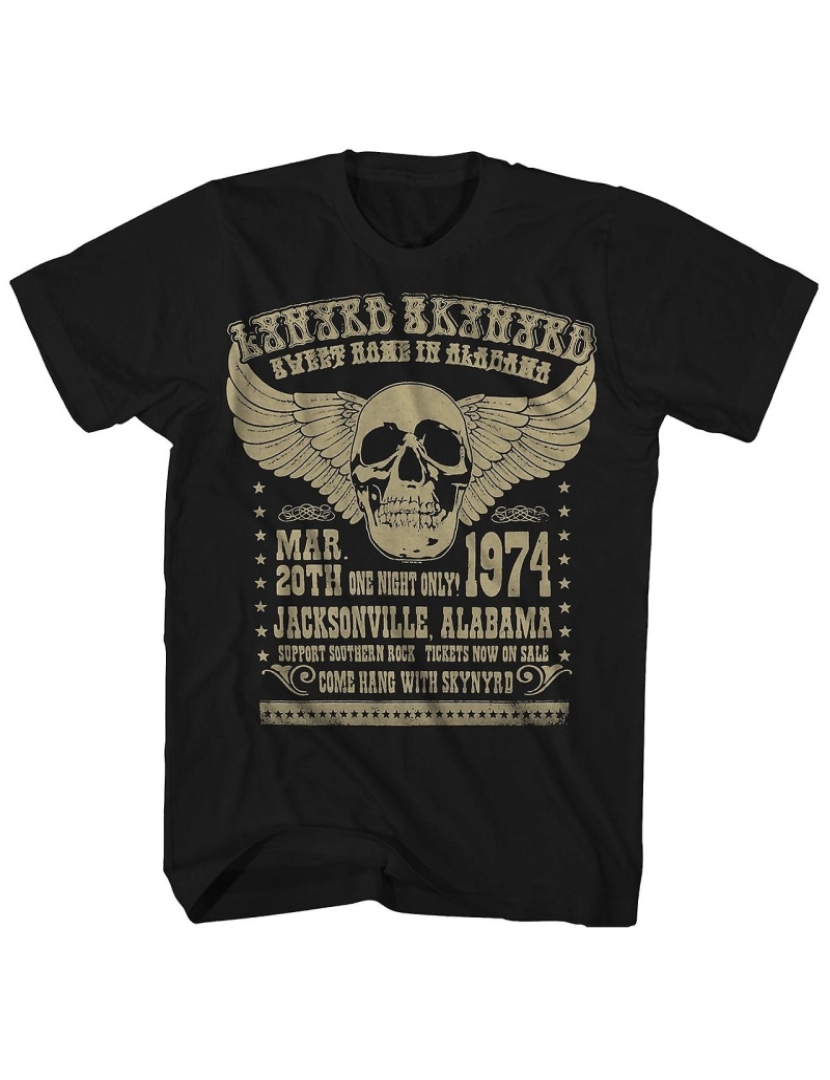 Rockinstone - T-shirt Lynyrd Skynyrd â€?4 Alabama Concerto Lynyrd Skynyrd