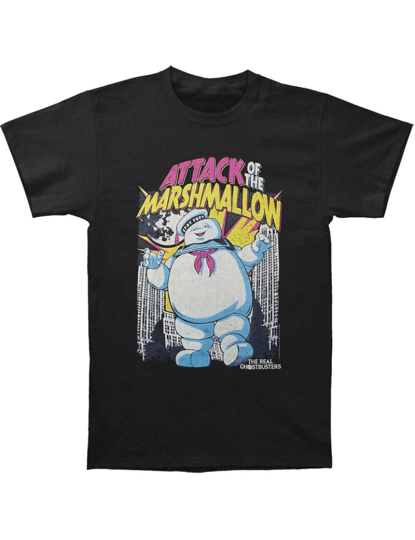 Rockinstone - T-shirt Ataques de Marshmallow dos Caça-Fantasmas