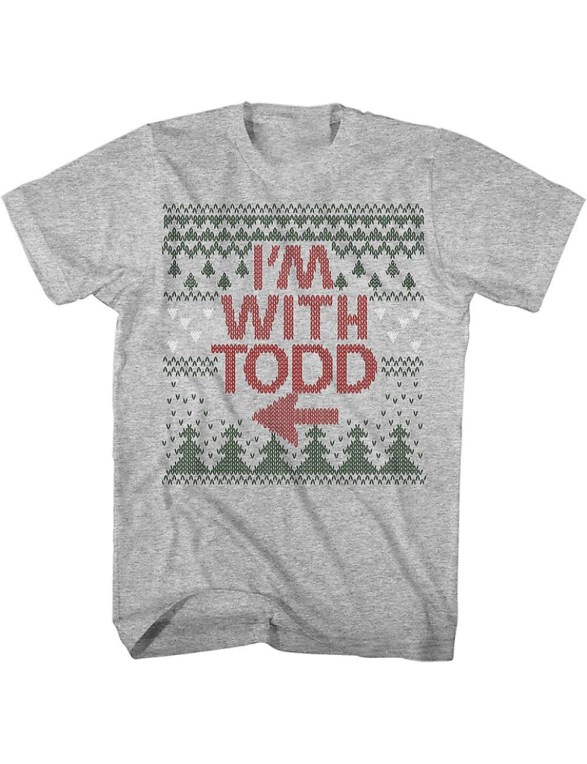 imagem de T-shirt Estou com Todd nas férias de Natal1