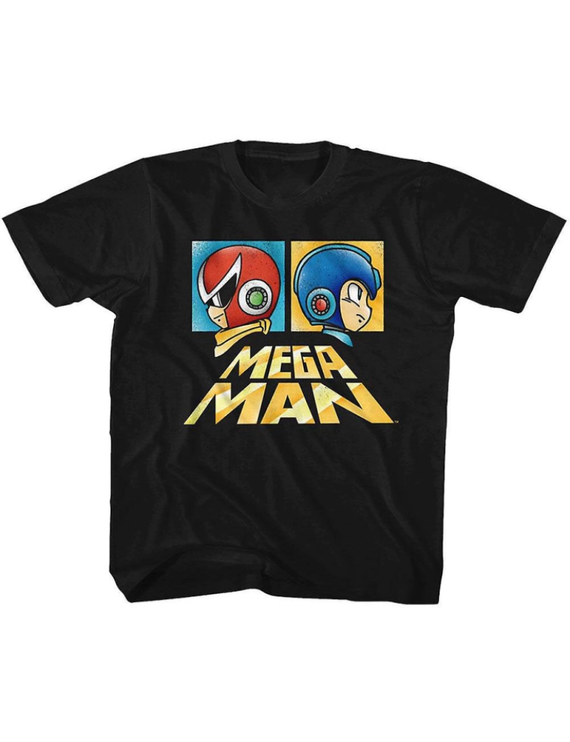 Rockinstone - T-shirt Mega Man Boxy Juventude